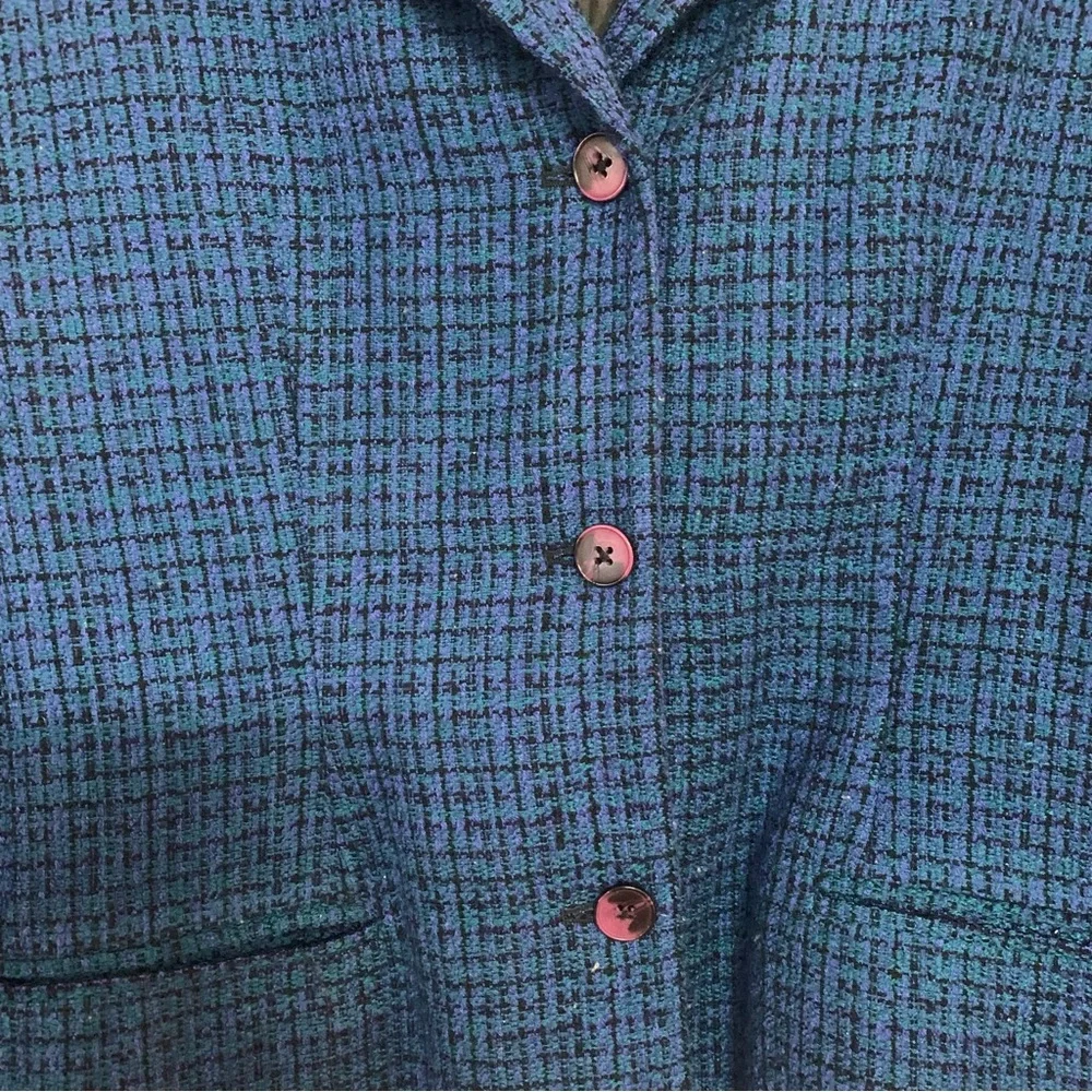 Size 18 Blazer Jacket Farm Tween Leslie Fay Hasberdashery - Picture 5 of 8